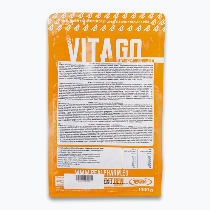 Carbo Vita GO Real Pharm υδατάνθρακες 1kg βατόμουρο 708052 2