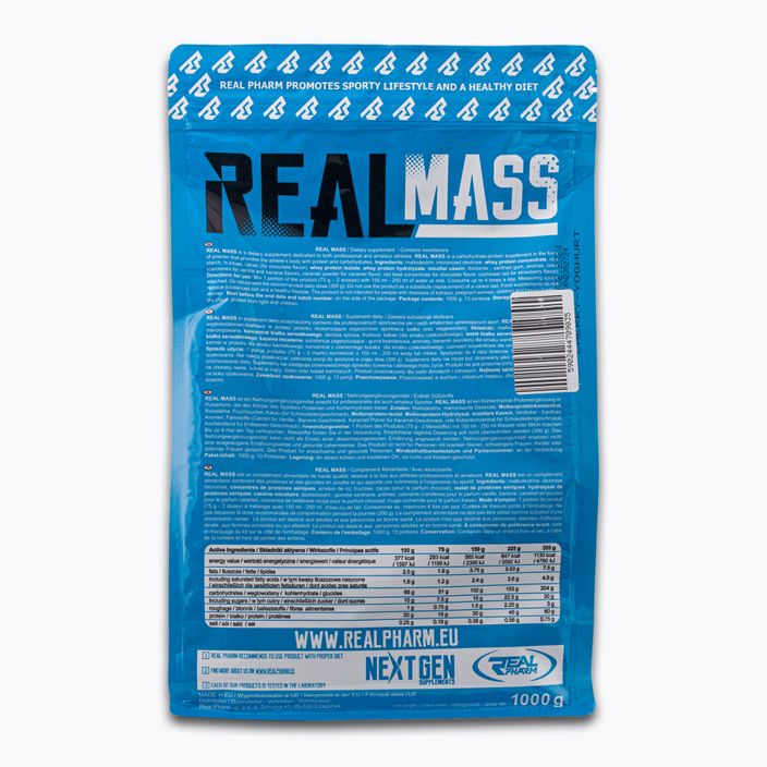 Gainer Real Pharm Real Mass 1kg γιαούρτι κεράσι 709035 2