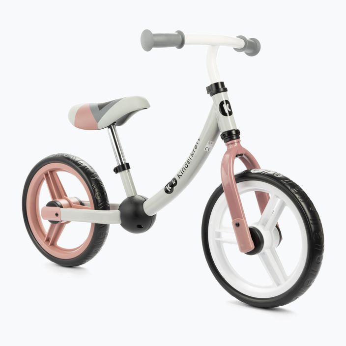 Kinderkraft 2Way Next ποδήλατο γκρι-ροζ KR2WAY00PNK00000 2