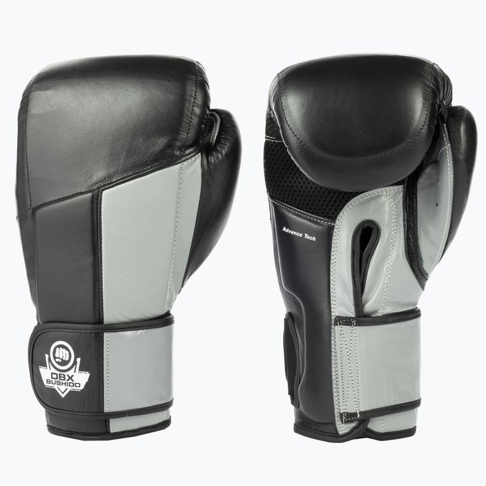 DBX BUSHIDO Muay Thai γάντια πυγμαχίας από φυσικό δέρμα μαύρο ARB-431sz 3