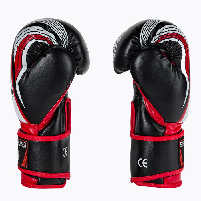 DBX BUSHIDO ARB-407v2 παιδικά γάντια πυγμαχίας μαύρα και κόκκινα 5