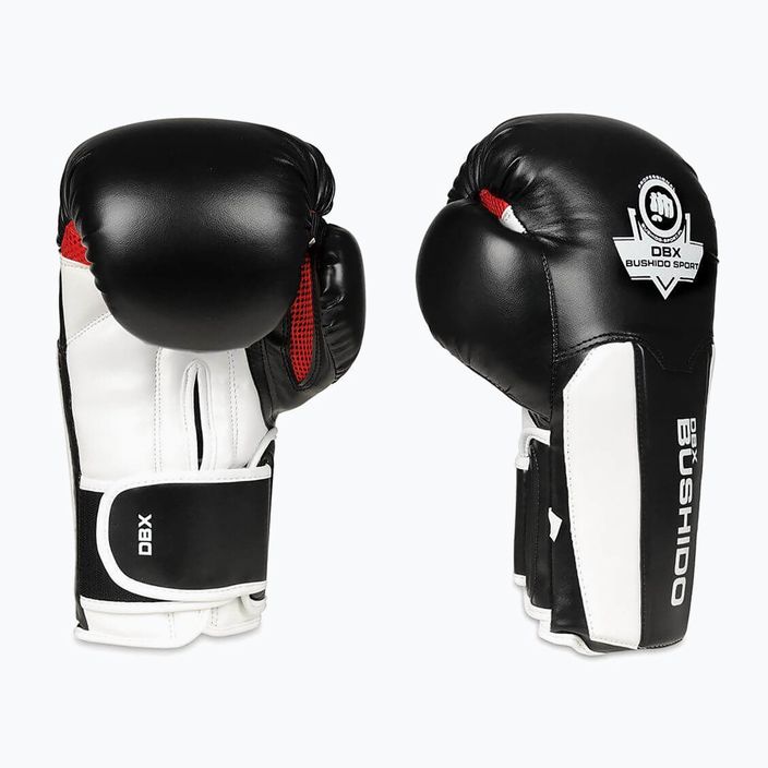 Γάντια πυγμαχίας BDX BUSHIDO B-3W μαύρο/λευκό 2