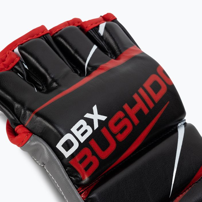 Γάντια προπόνησης για MMA και προπόνηση με σάκο DBX BUSHIDO μαύρο-κόκκινο E1V6-M 5