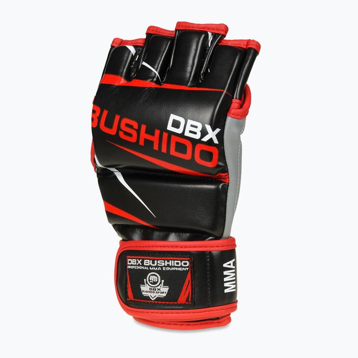 Γάντια προπόνησης για MMA και προπόνηση με σάκο DBX BUSHIDO μαύρο-κόκκινο E1V6-M 8