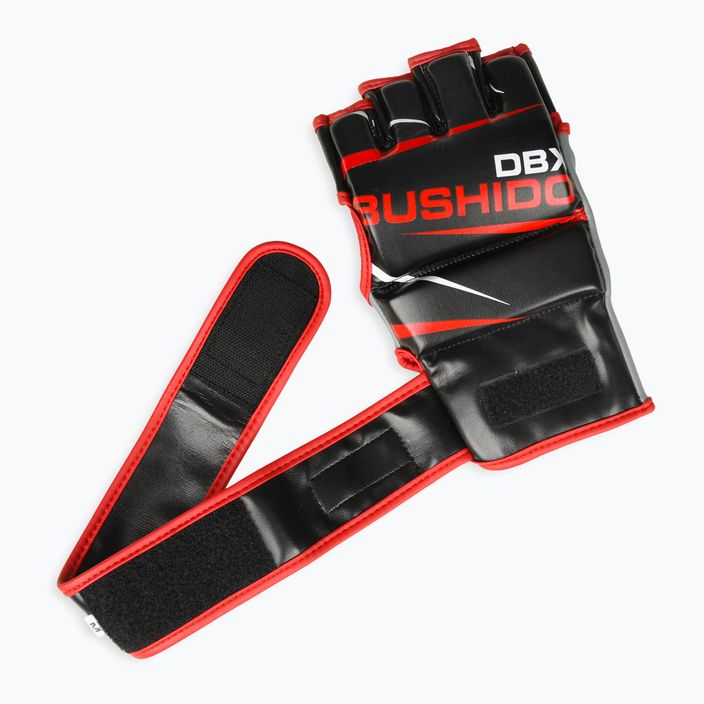 Γάντια προπόνησης για MMA και προπόνηση με σάκο DBX BUSHIDO μαύρο-κόκκινο E1V6-M 14