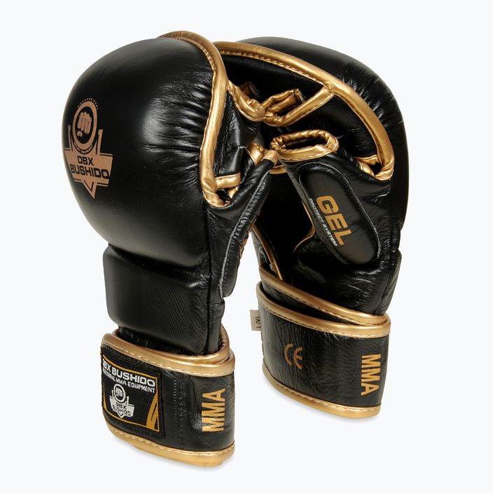 Γάντια για προπόνηση MMA DBX BUSHIDO δερμάτινα μαύρα Arm-2011D-L 6