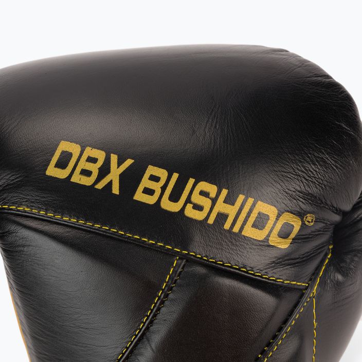 DBX BUSHIDO φυσικά δερμάτινα γάντια πυγμαχίας μαύρα B-2v14 6