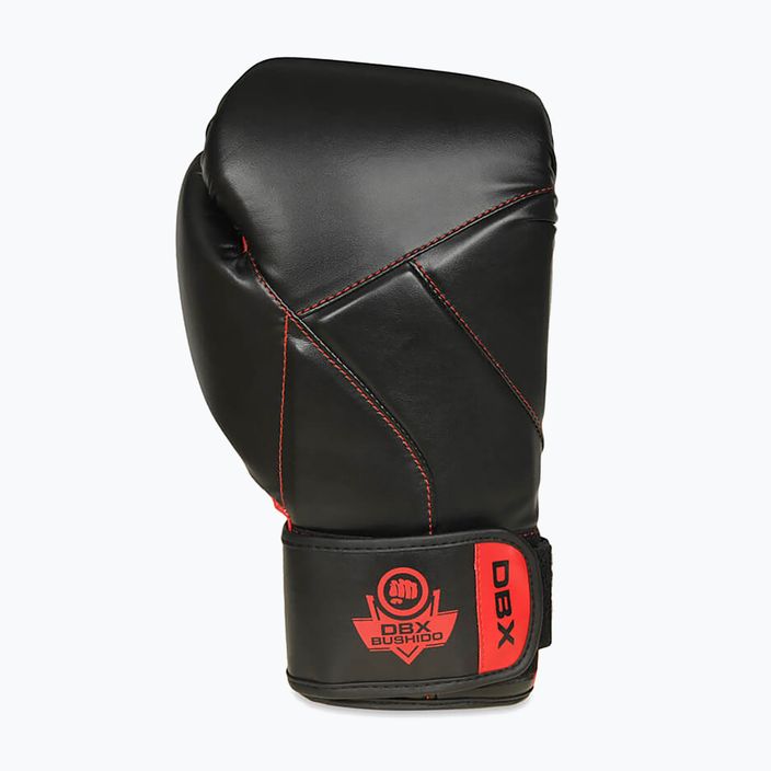 DBX BUSHIDO "Hammer - Red" γάντια πυγμαχίας Muay Thai μαύρο/κόκκινο 3