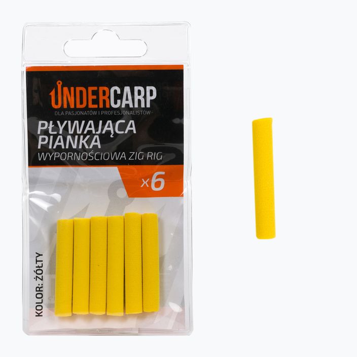 UnderCarp Zig Rig αφρός πλευστότητας κίτρινο UC229 3