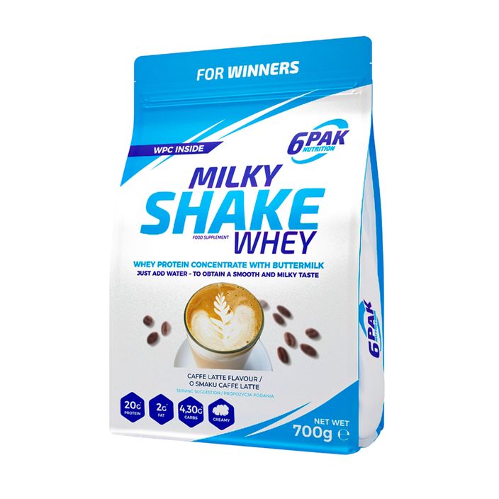 Ορός γάλακτος 6PAK Milky Shake 700 g Caffe Latte 2