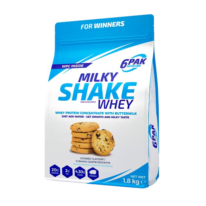 Ορός γάλακτος 6PAK Milky Shake 1800 g Cookies 2