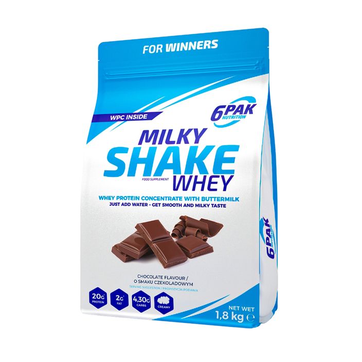 Ορός γάλακτος 6PAK Milky Shake 1800 g Σοκολάτα 2