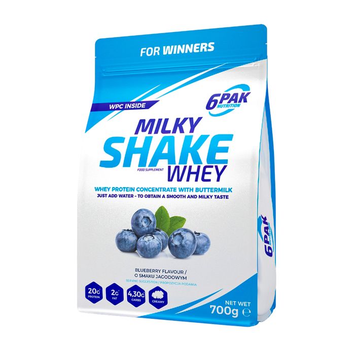 Ορός γάλακτος 6PAK Milky Shake 700 g Blueberry 2