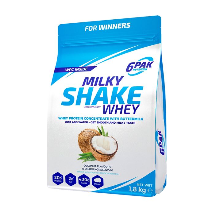 Ορός γάλακτος 6PAK Milky Shake 1800 g Καρύδα 2