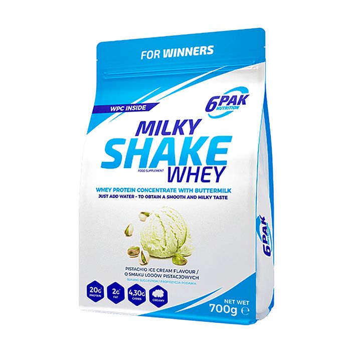 Ορός γάλακτος 6PAK Milky Shake 700g παγωτό φιστίκι PAK/032 2