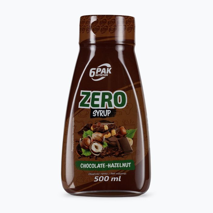 6PAK Σιρόπι ZERO σάλτσα 500ml σοκολάτα-φουντούκι PAK/221