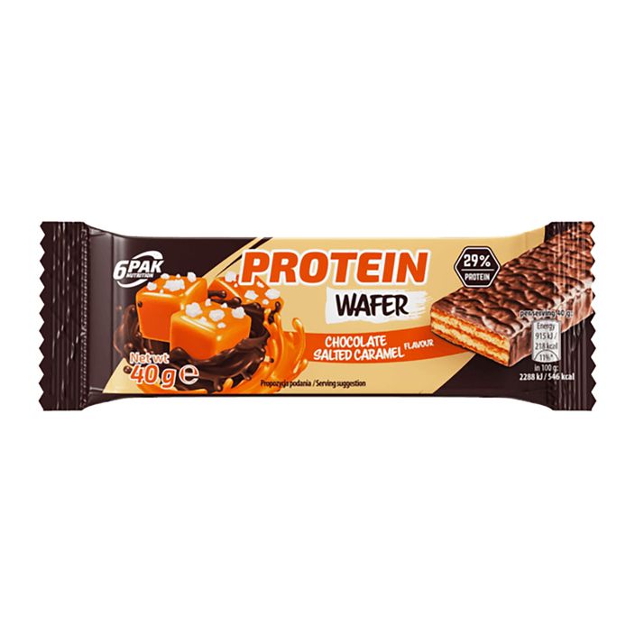 Μπάρα πρωτεΐνης 6PAK Protein Wafer 40g σοκολάτα-αλατισμένη καραμέλα PAK/073 2