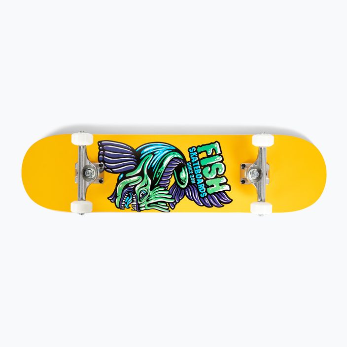Fish Skateboards Mason Beginner κλασικό skateboard 8.0" κίτρινο
