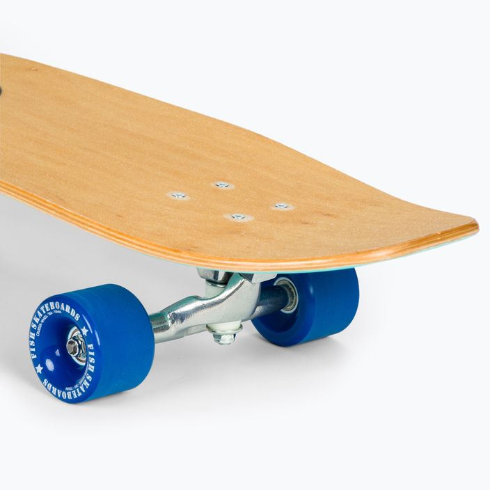 Surfskate skateboard Fish Skateboards Μπλε SURF-BLU-SIL-NAV 7