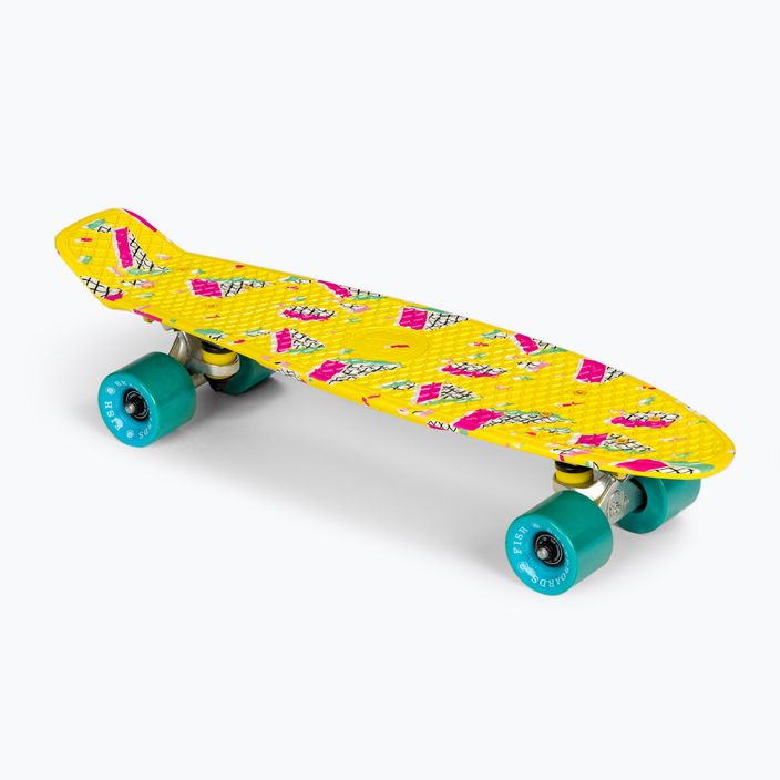 Fish Skateboards Εκτύπωση Memphis κίτρινο FS-FB-MEM-SIL-SGRE skateboard