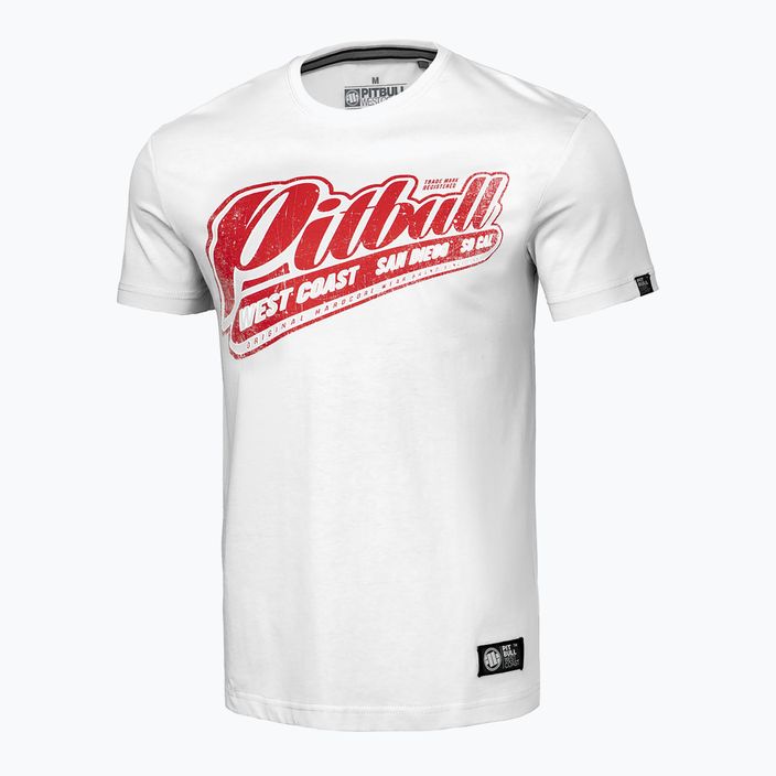 Ανδρικό T-shirt Pitbull West Coast RED BRAND white