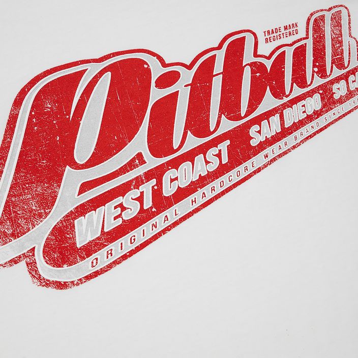 Ανδρικό T-shirt Pitbull West Coast RED BRAND white 3
