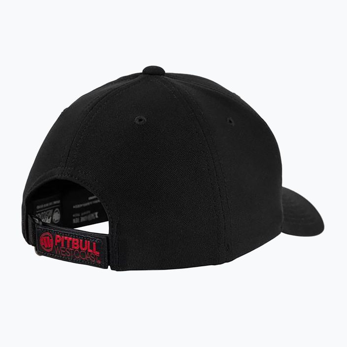 Pitbull West Coast ανδρικό Snapback Seascape μαύρο/κόκκινο καπέλο με εκτύπωση 2