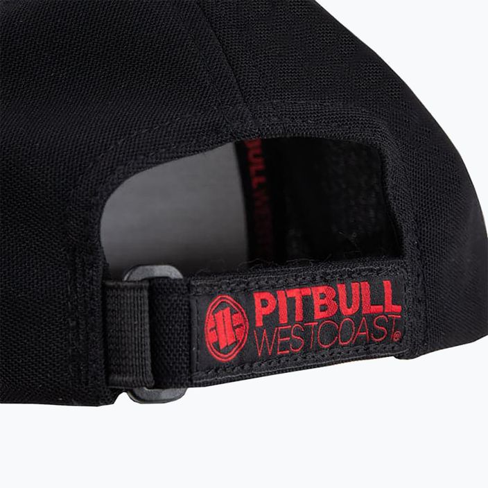 Pitbull West Coast ανδρικό Snapback Seascape μαύρο/κόκκινο καπέλο με εκτύπωση 3