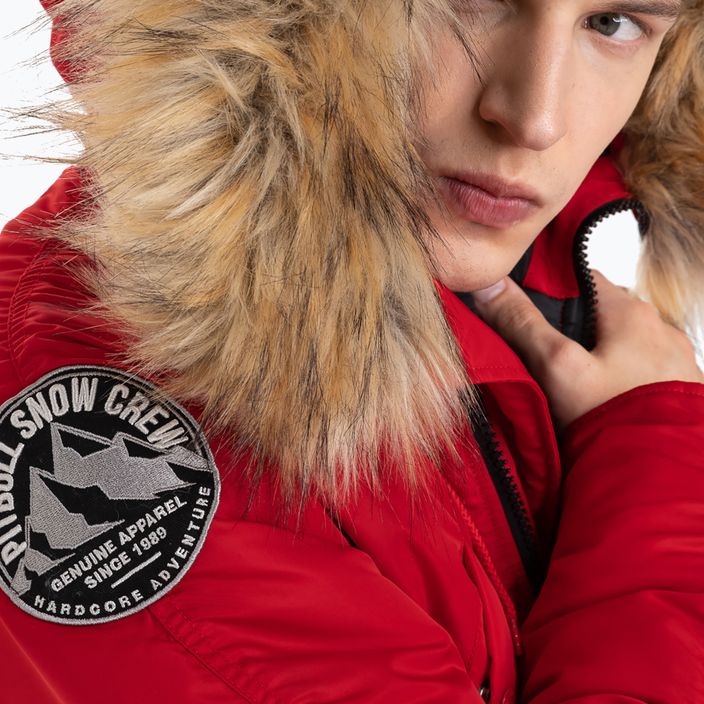 Ανδρικό χειμερινό μπουφάν Pitbull West Coast Fur Parka Alder red 7