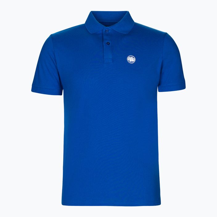 Ανδρικό πουκάμισο πόλο Pitbull West Coast Polo Regular Logo royal blue