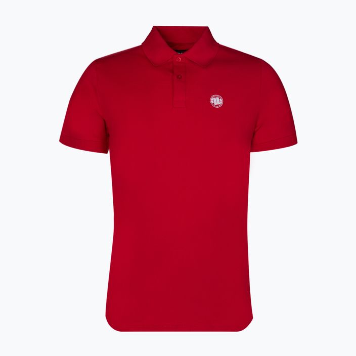 Ανδρικό πουκάμισο πόλο Pitbull West Coast Polo Regular Logo red