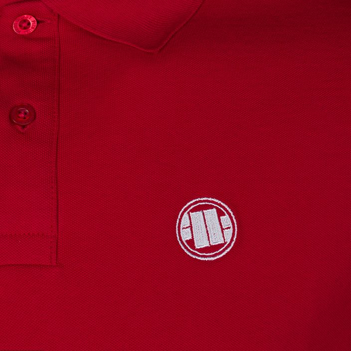 Ανδρικό πουκάμισο πόλο Pitbull West Coast Polo Regular Logo red 3