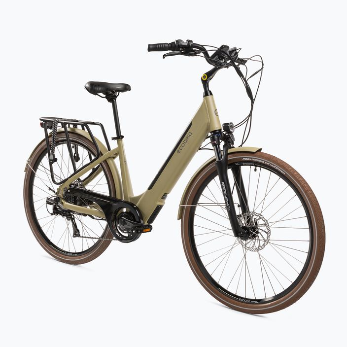 EcoBike X-City Cappuccino/13 Ah Greenway μπεζ ηλεκτρικό ποδήλατο 1010119 2