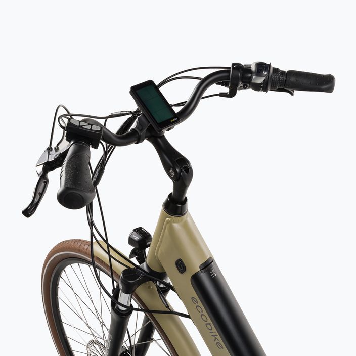 EcoBike X-City Cappuccino/13 Ah Greenway μπεζ ηλεκτρικό ποδήλατο 1010119 4