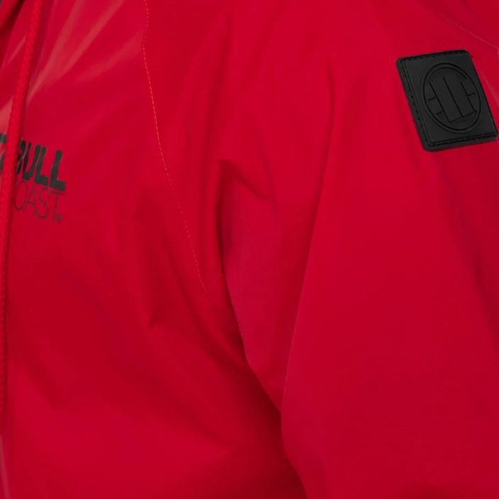 Ανδρικό μπουφάν Pitbull West Coast Athletic με κουκούλα από νάιλον κόκκινο 4