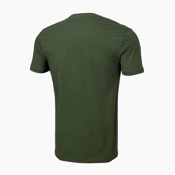 Ανδρικό T-shirt Pitbull West Coast Slim Fit Lycra Small Logo olive 2