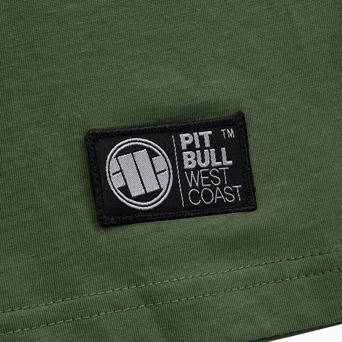 Ανδρικό T-shirt Pitbull West Coast Slim Fit Lycra Small Logo olive 4