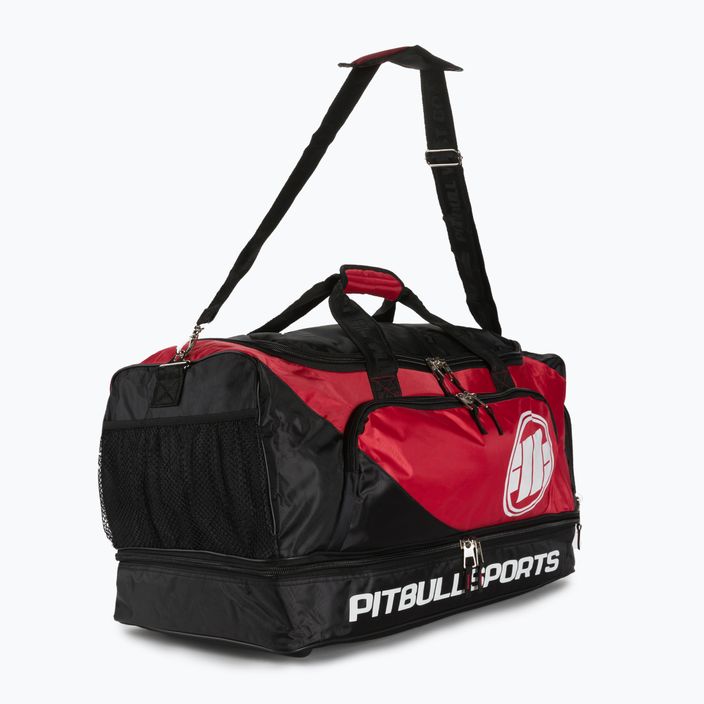 Τσάντα κατάρτισης Pitbull West Coast Big Duffle Bag Logo Pitbull Sports black/red 2