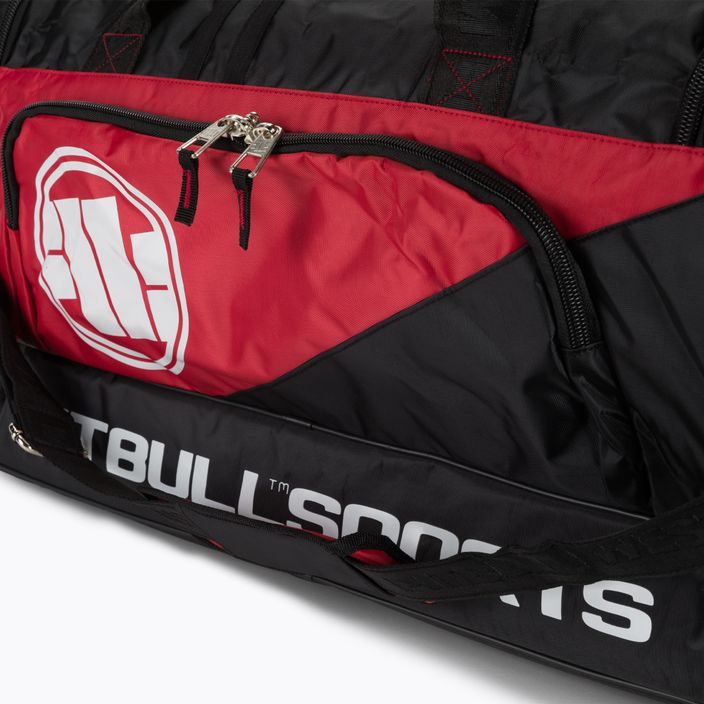 Τσάντα κατάρτισης Pitbull West Coast Big Duffle Bag Logo Pitbull Sports black/red 3