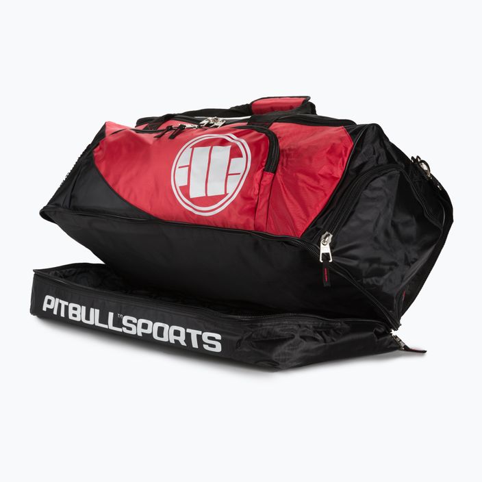 Τσάντα κατάρτισης Pitbull West Coast Big Duffle Bag Logo Pitbull Sports black/red 5