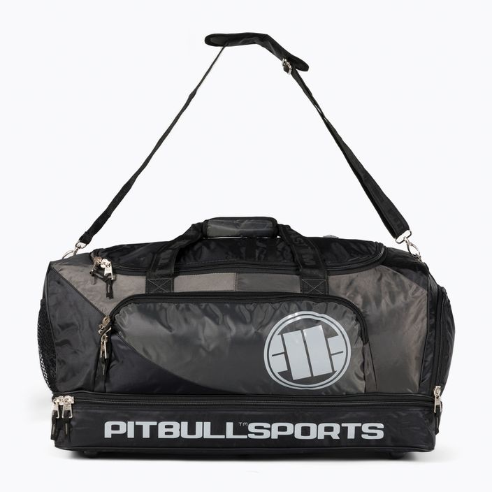 Τσάντα κατάρτισης Pitbull West Coast Big Sports Logo black/grey 2