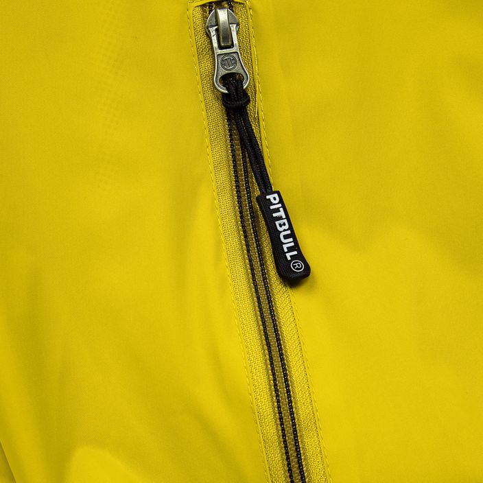 Ανδρικό μπουφάν Pitbull West Coast Athletic με κουκούλα από νάιλον κίτρινο 4