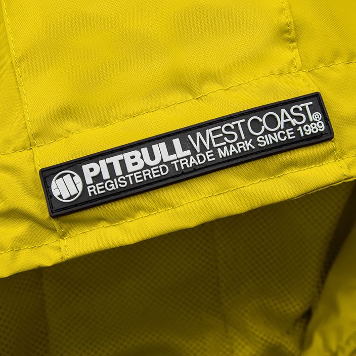 Ανδρικό μπουφάν Pitbull West Coast Athletic με κουκούλα από νάιλον κίτρινο 5