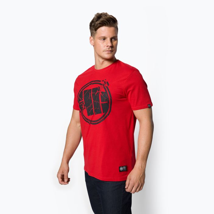Ανδρικό T-shirt Pitbull West Coast Scratch 170 GSM red