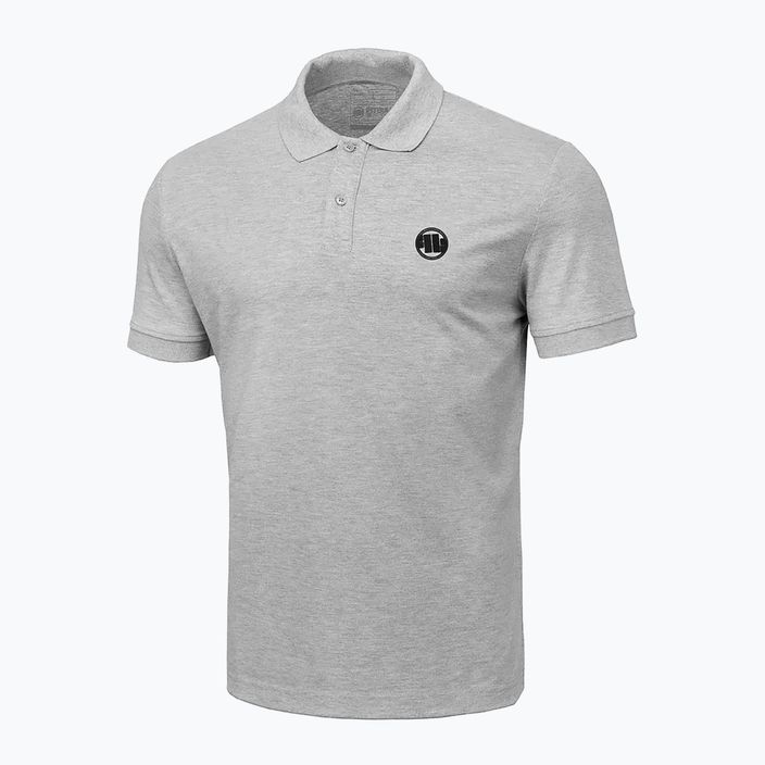 Ανδρικό πουκάμισο πόλο Pitbull West Coast Polo Jersey Small Logo 210 GSM grey/melange