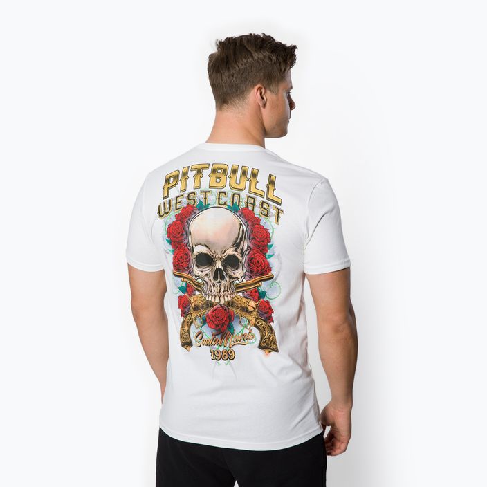 Ανδρικό T-shirt Pitbull West Coast Santa Muerte white 3