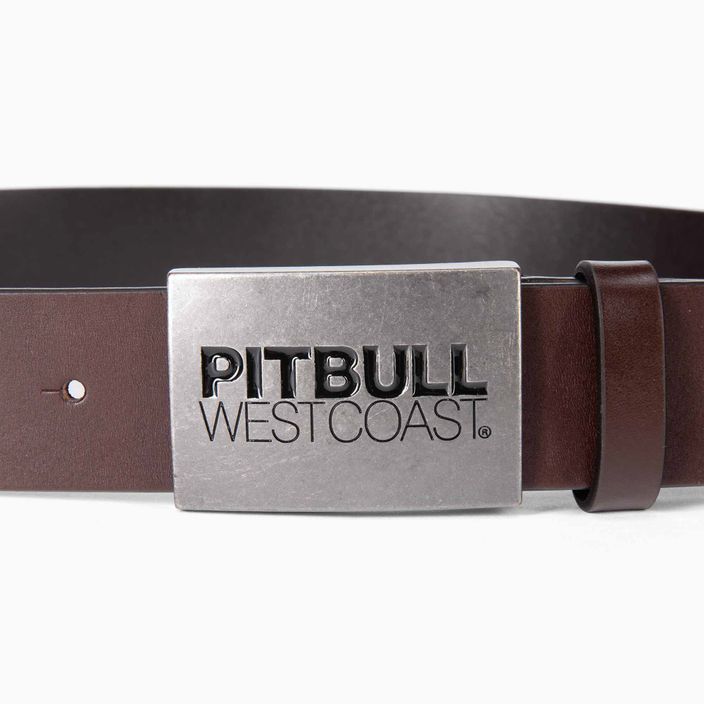 Ανδρική ζώνη Pitbull West Coast Original Leather TNT brown 2