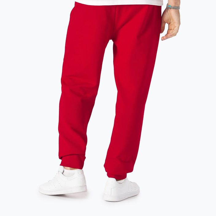 Ανδρικά παντελόνια Pitbull West Coast Trackpants Small Logo Terry Group red 2