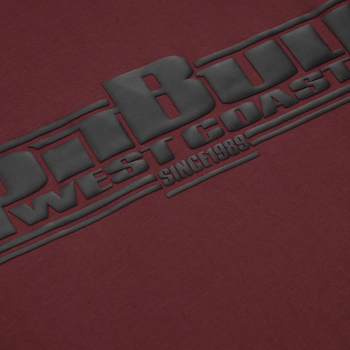 Ανδρικό T-shirt Pitbull West Coast T-S Classic Boxing burgundy 3