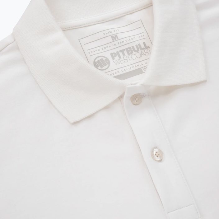 Ανδρικό πουκάμισο πόλο Pitbull West Coast Polo Jersey Small Logo white 3